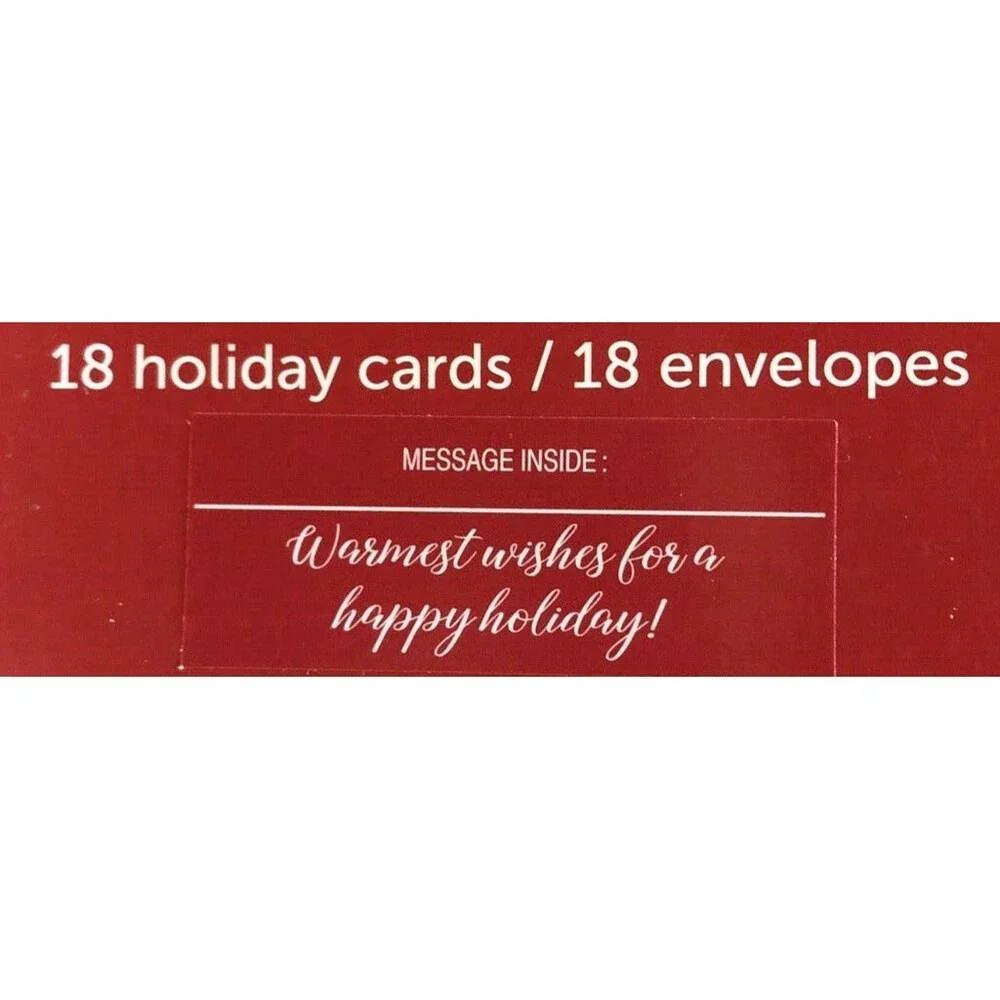 Christmas Boxed Cards Farm Truck Cut Out 18 Cards and Envelopes Presents Holiday